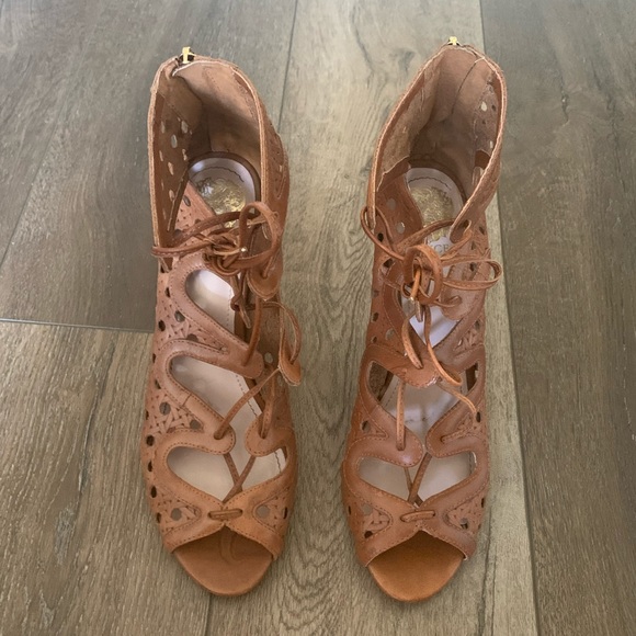 Vince Camuto Lace Up Heels - Picture 3 of 4